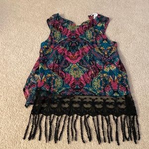 BCBG Generation xs colorful fun tank